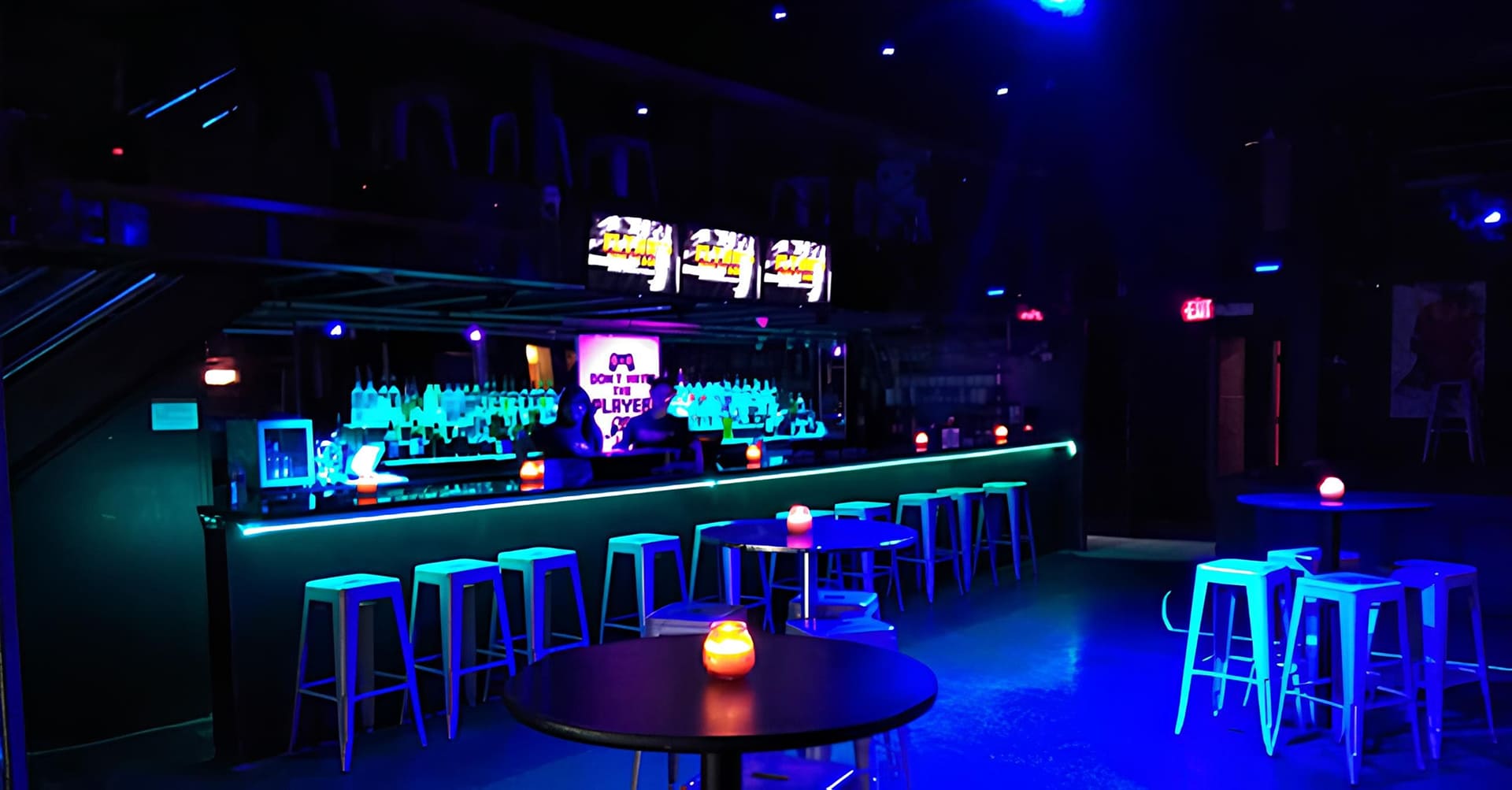 Inside the bar